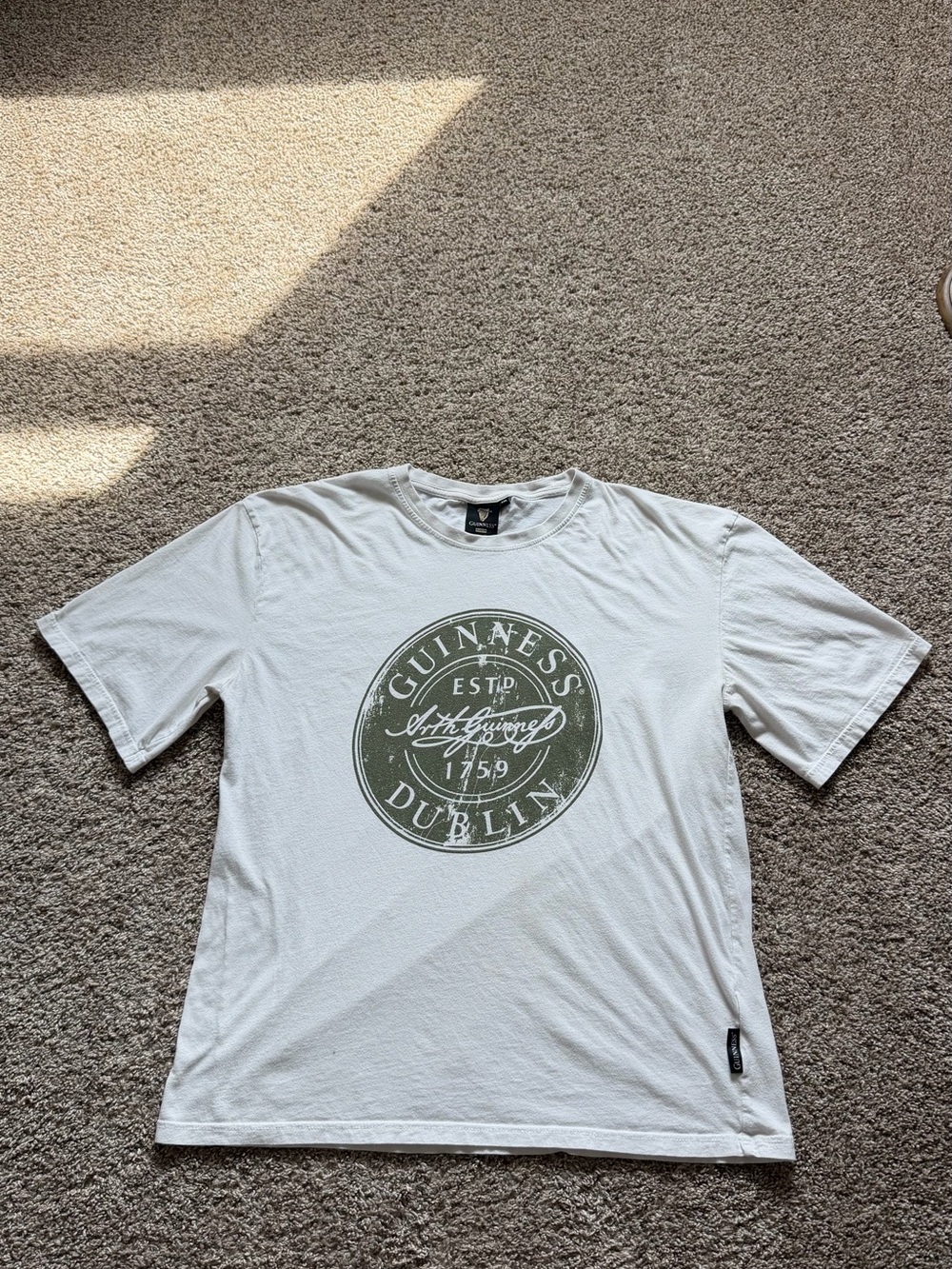 Guinness White Tee